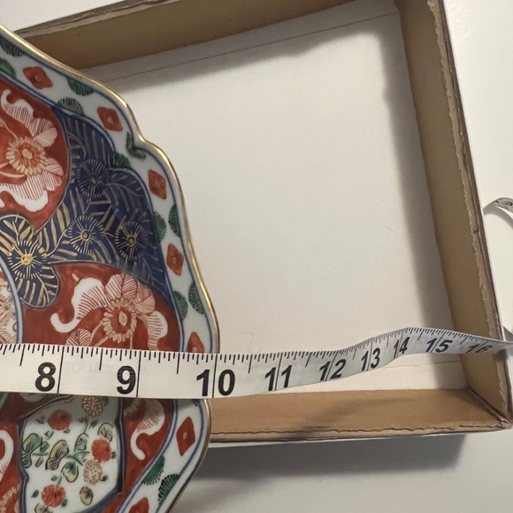 Vintage Imari Arita Porcelain Hand Painted Decorative 10" Plate - Picture 10 of 10